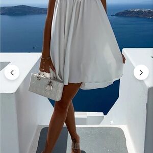 Chic White Backless Dress